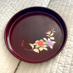 Asian designed decorative plate